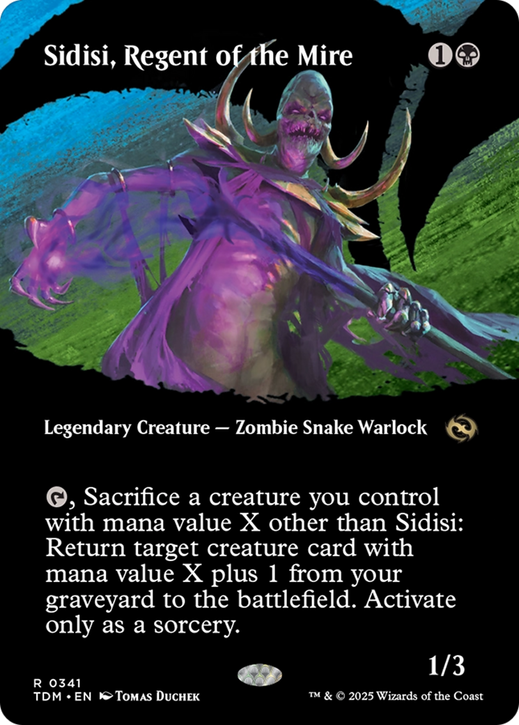 Sidisi, Regent of the Mire (Borderless) (TDM-341) - Tarkir: Dragonstorm: (Showcase)