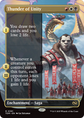 Thunder of Unity (Borderless) (TDM-391) - Tarkir: Dragonstorm: (enchantment) Foil