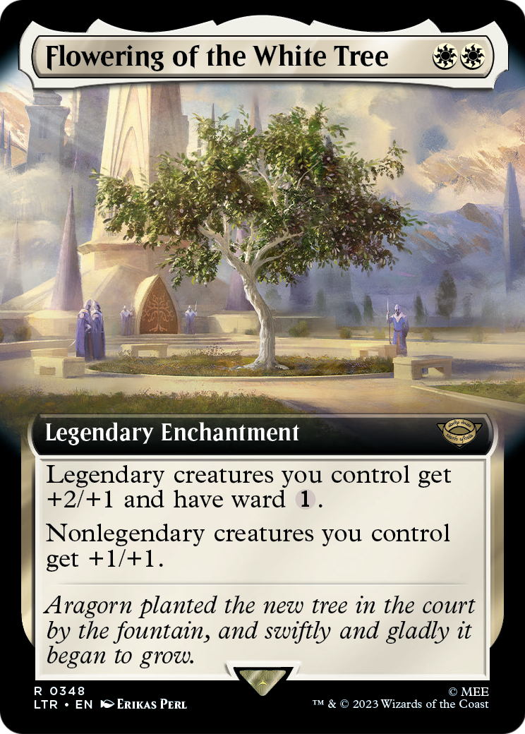 Flowering of the White Tree (Extended Art) (LTR-348) - The Lord of the Rings: Tales of Middle-earth: (Extended Art) Foil