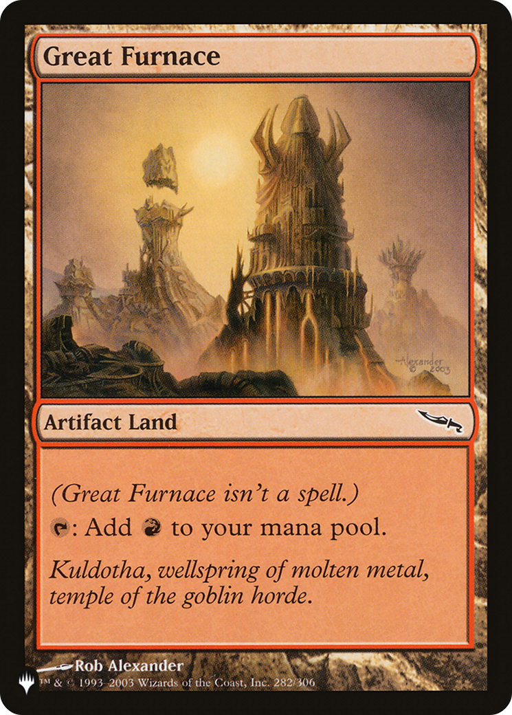 Great Furnace (MRD) (LIST-MRD-282) - The List