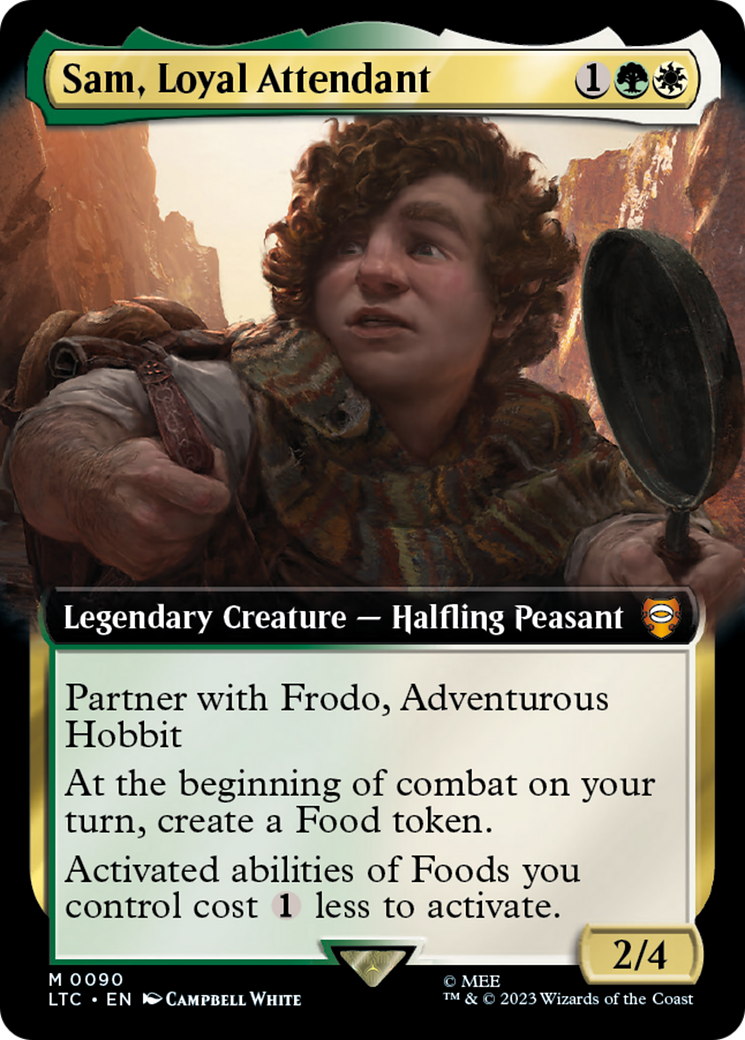 Sam, Loyal Attendant (Extended Art) (LTC-090) - Tales of Middle-earth Commander: (Extended Art)