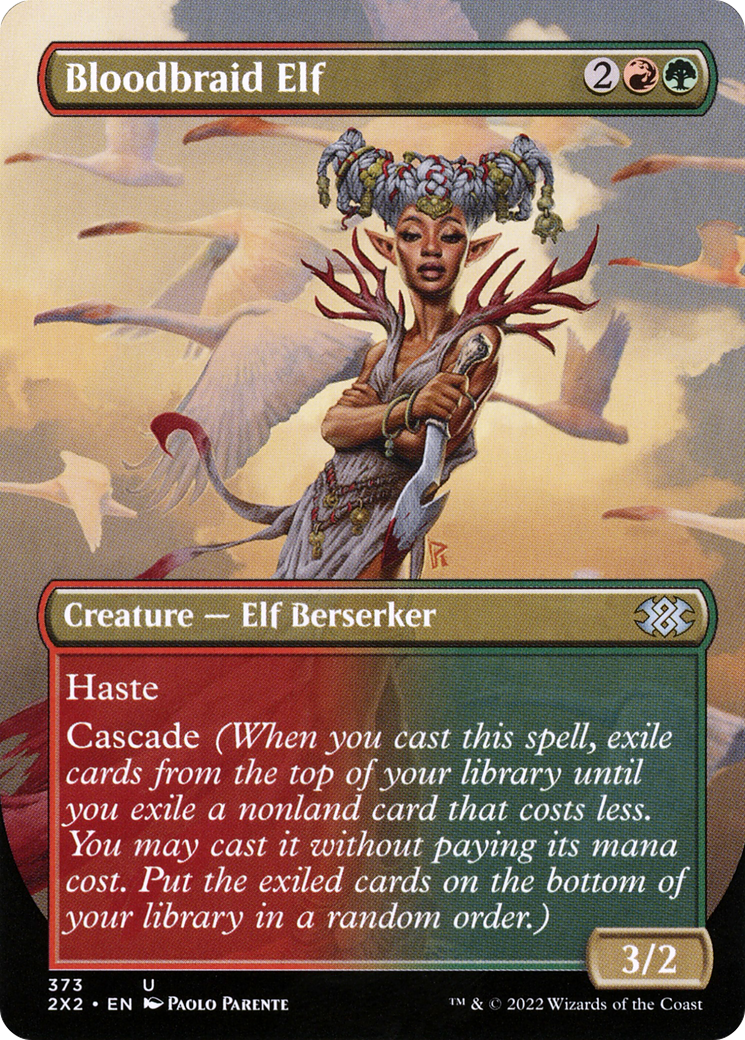 Bloodbraid Elf (Borderless) (2X2-373) - Double Masters 2022