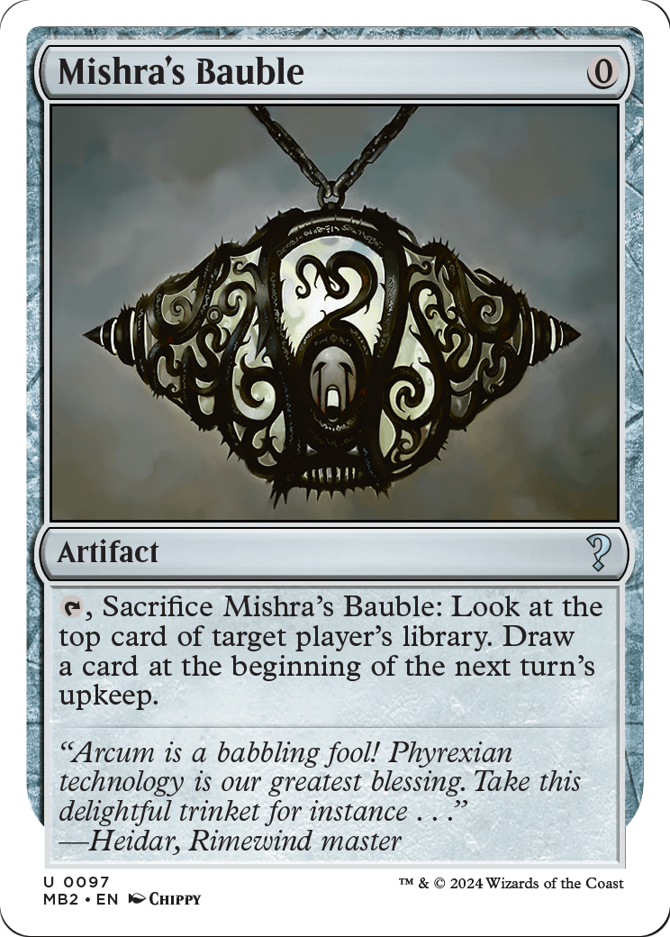 Mishra's Bauble (White Border) (MB2-097) - Mystery Booster 2