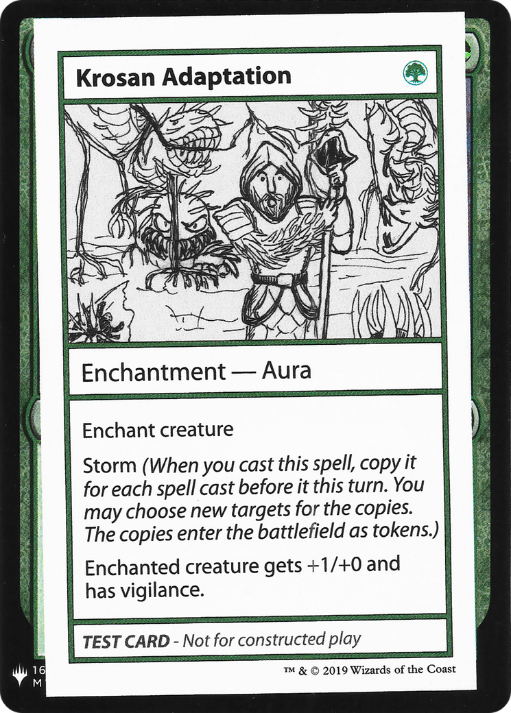 Krosan Adaptation (CMB1-) - Mystery Booster Playtest Cards 2019