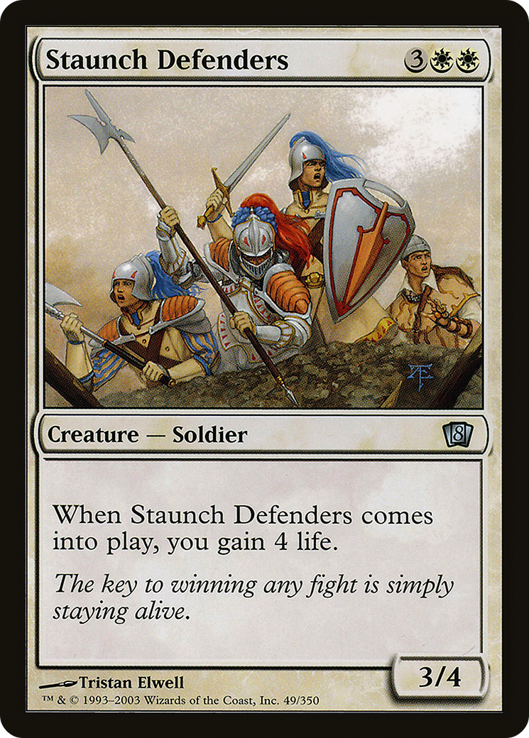 Staunch Defenders (8ED-049) - 8th Edition Foil