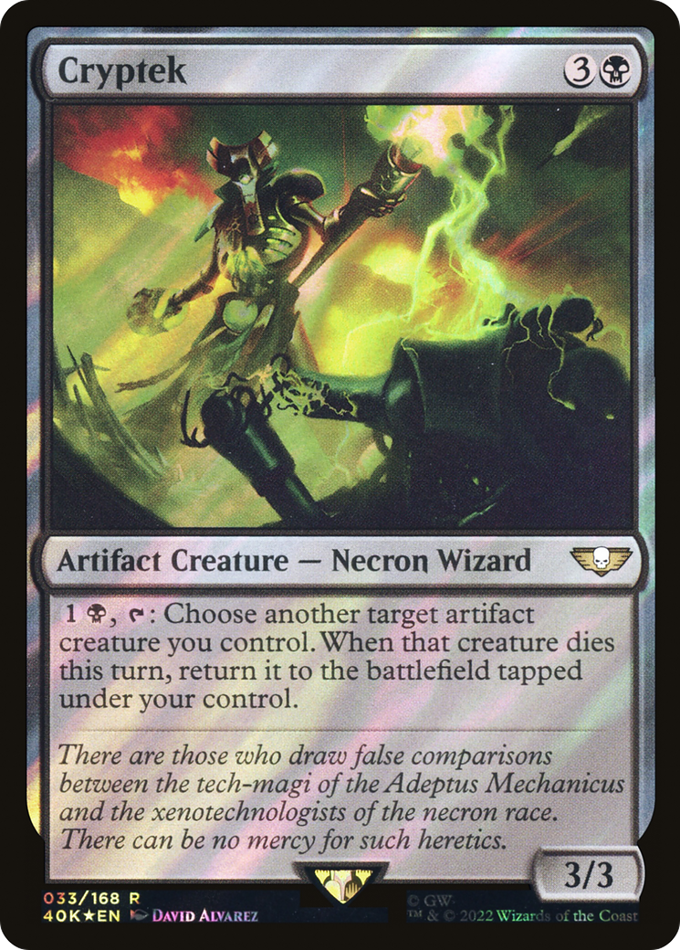 Cryptek (Surge Foil) (40K-033) - Warhammer 40,000 Commander Foil