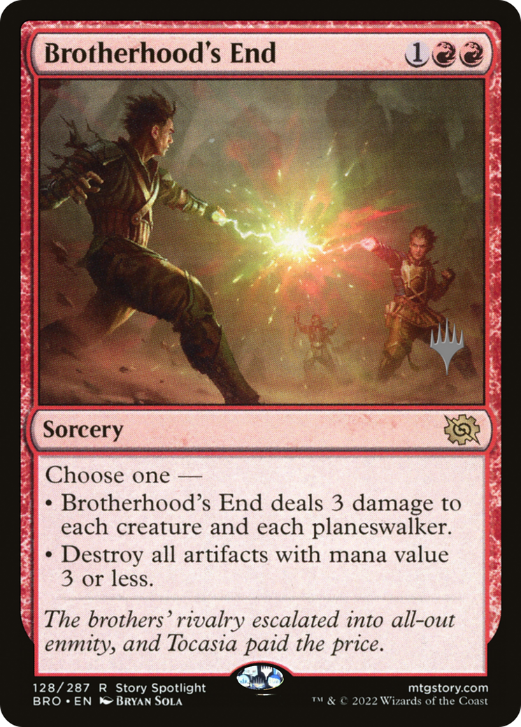 Brotherhood's End (PPBRO-128) - The Brothers' War Promos Foil