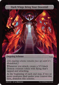 Dark Wings Bring Your Downfall (Full Art) (A:DSC-332) - Duskmourn: House of Horror Commander