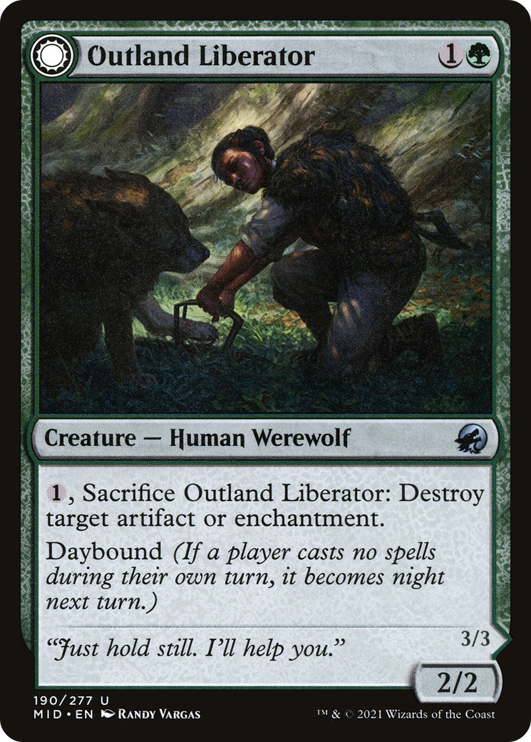 Outland Liberator (MID-190) - Innistrad: Midnight Hunt: (Double Faced Transform)