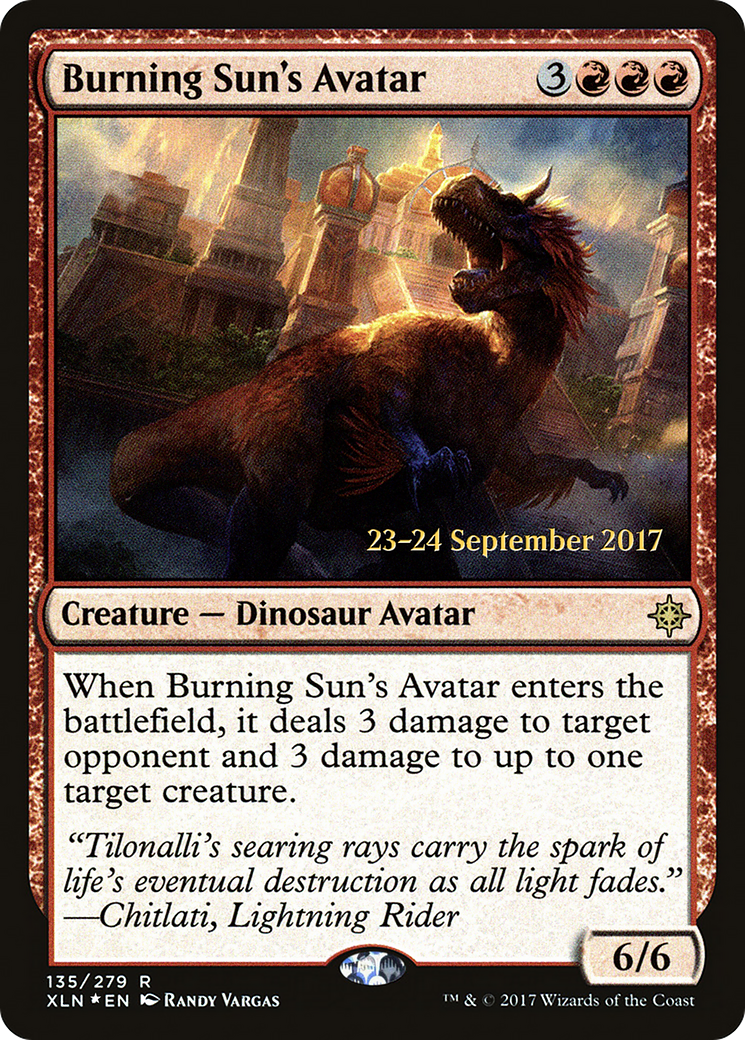 Burning Sun's Avatar (PRE-135S) - Ixalan Promos Foil