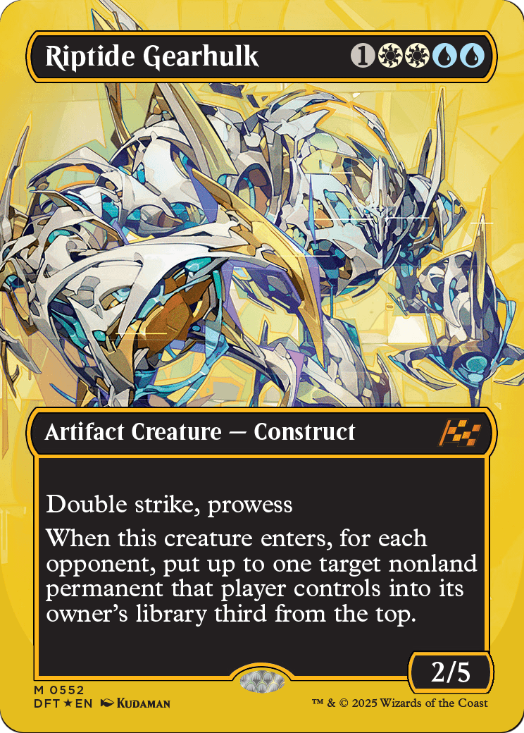 Riptide Gearhulk (Borderless) (First-Place Foil) (DFT-552) - Aetherdrift Foil