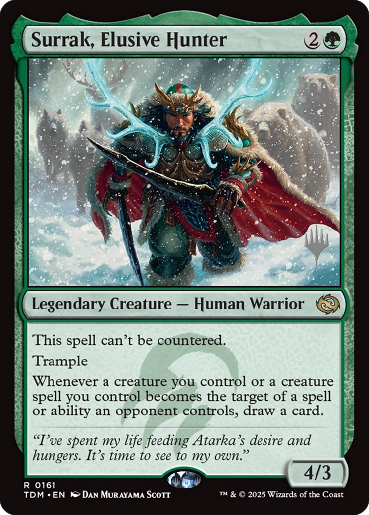 Surrak, Elusive Hunter (PPTDM-161) - Promo Pack: Tarkir: Dragonstorm