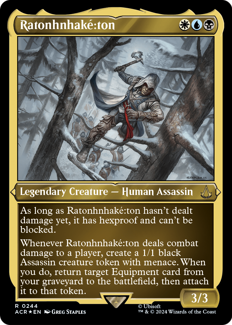 Ratonhnhake:ton (Foil Etched) (ACR-244) - Assassin's Creed Foil