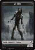 Zombie (0010) // Blood Double-Sided Token (INR-10 // 21) - Innistrad Remastered Foil