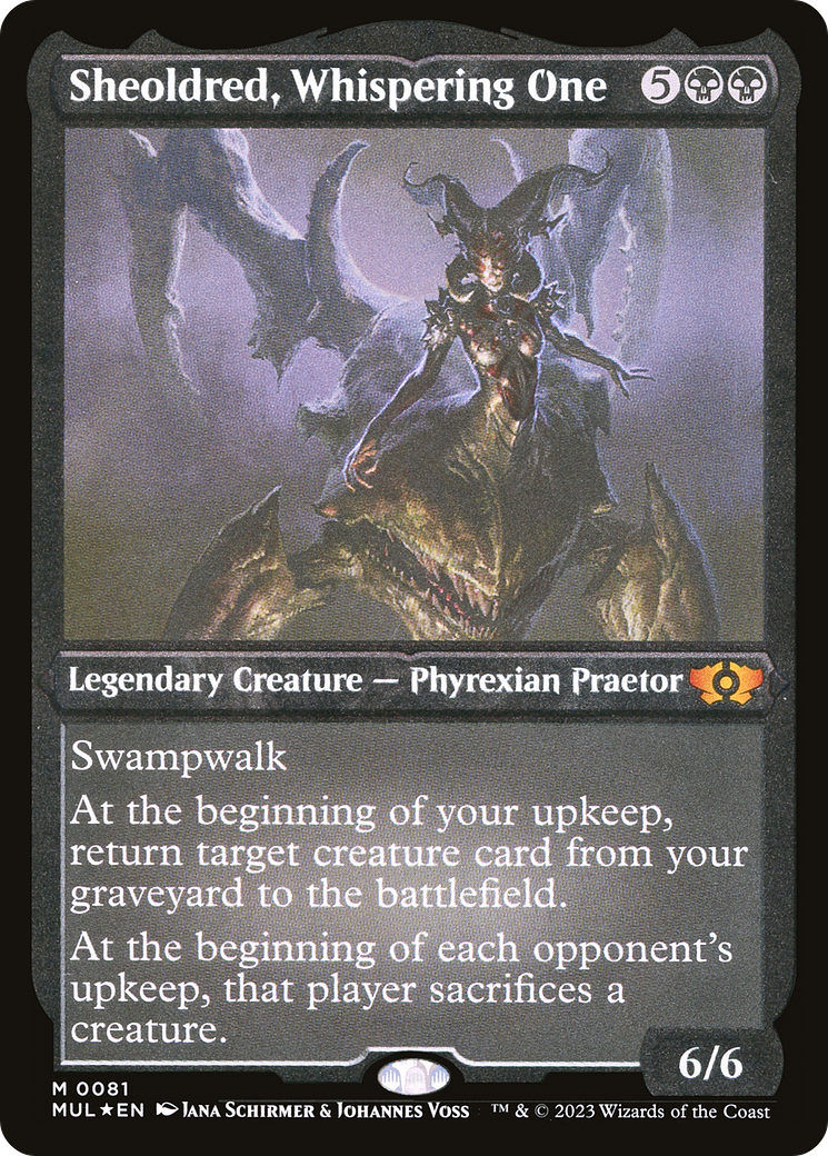 Sheoldred, Whispering One (Foil Etched) (MUL-081) - Multiverse Legends Foil