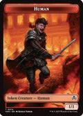 Human (0014) // Emblem - Chandra, Dressed to Kill Double-Sided Token (INR-14 // 24) - Innistrad Remastered Foil