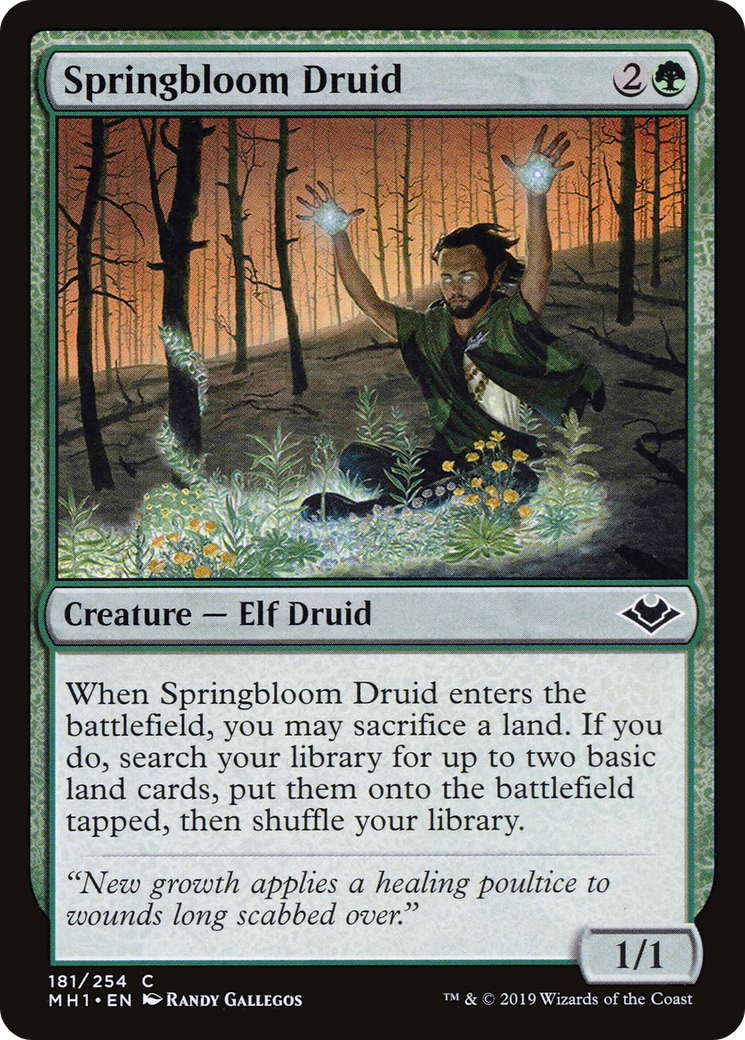 Springbloom Druid (MH1-181) - Modern Horizons