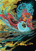 Cloudspire Skycycle Art Card (Gold-Stamped Signature) (AADFT-044) - Art Series: Aetherdrift