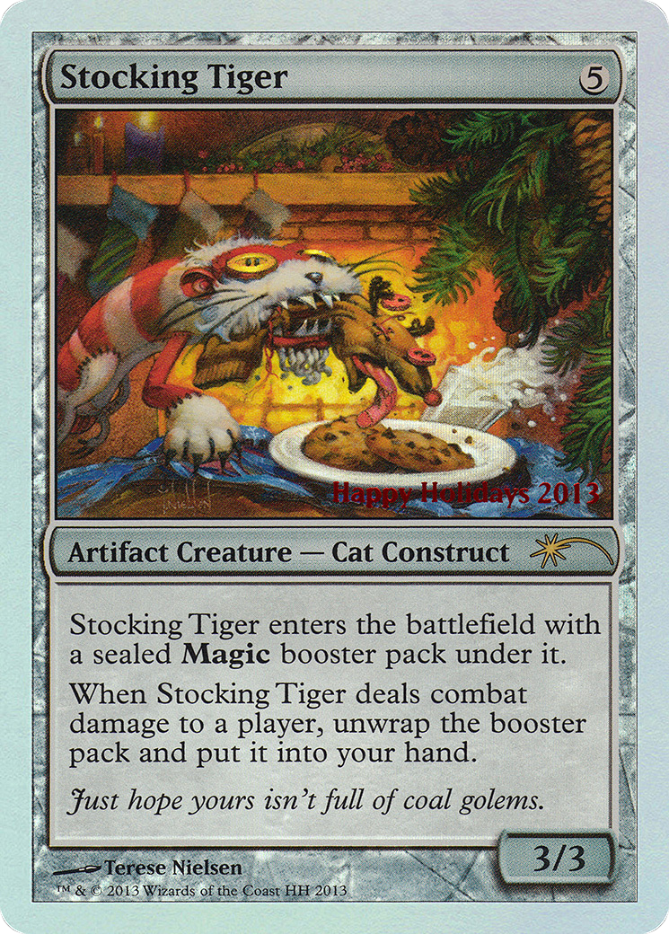 Stocking Tiger (SPECIAL-2013) - Happy Holidays Foil