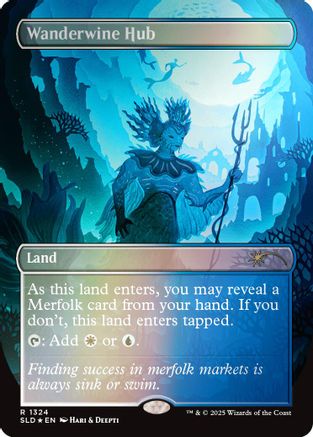 Wanderwine Hub (Rainbow Foil) (SLD-1324) - Secret Lair Drop Series Foil