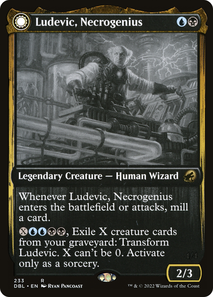 Ludevic, Necrogenius (DBL-233) - Innistrad: Double Feature: (Double Faced Transform)