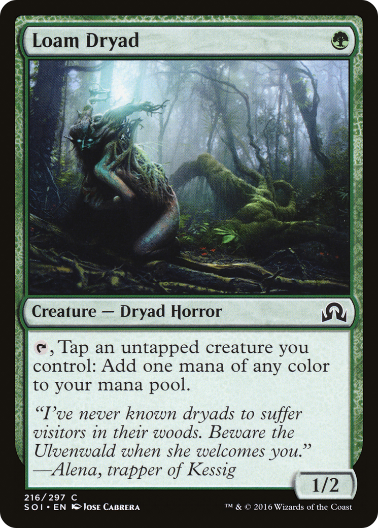 Loam Dryad (SOI-216) - Shadows over Innistrad Foil