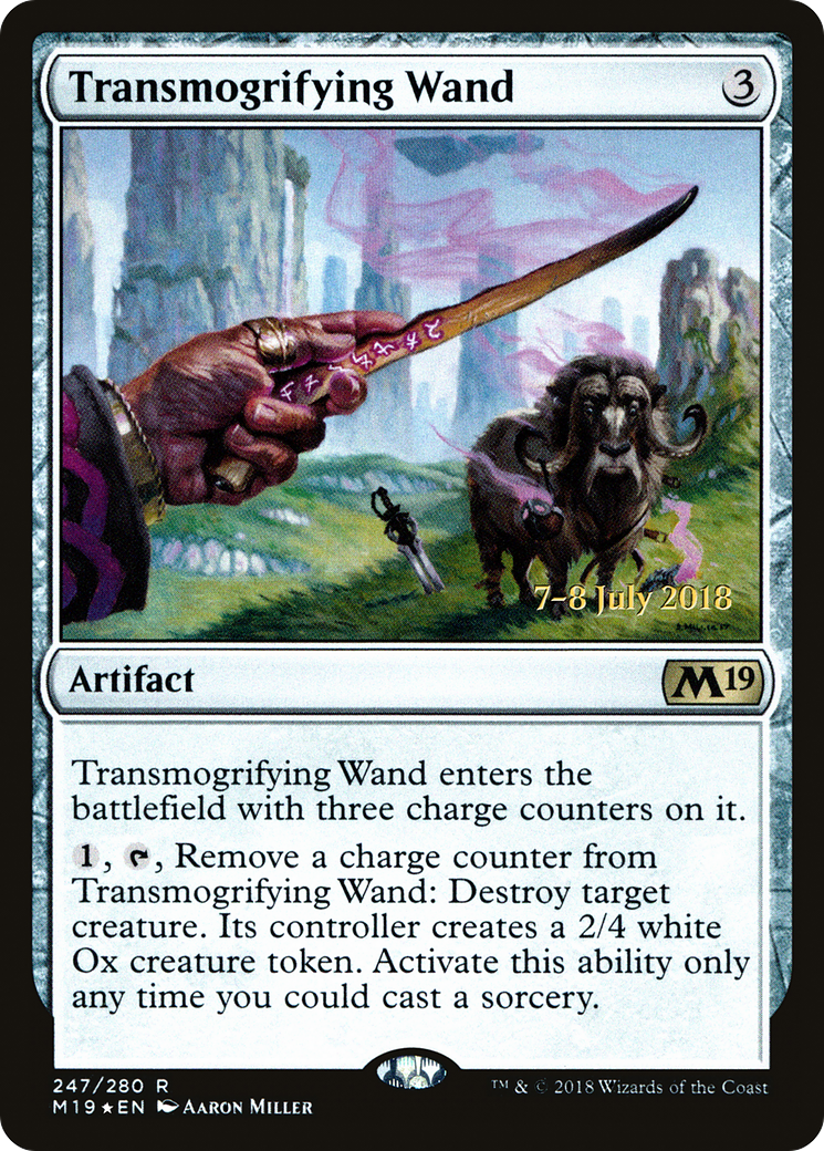 Transmogrifying Wand (PRE-247S) - Core Set 2019 Promos Foil