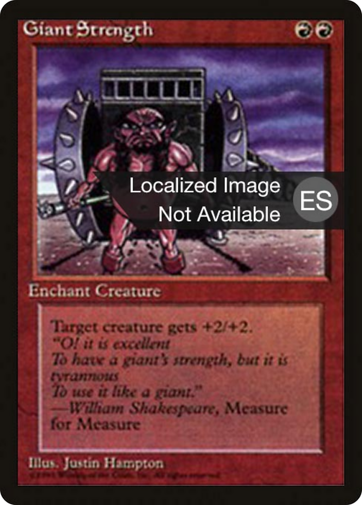 Giant Strength (4BB-) - Fourth Edition Foreign Black Border