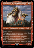 Purphoros, God of the Forge (Foil Etched) (CMM-547) - Commander Masters: (enchantment) Foil