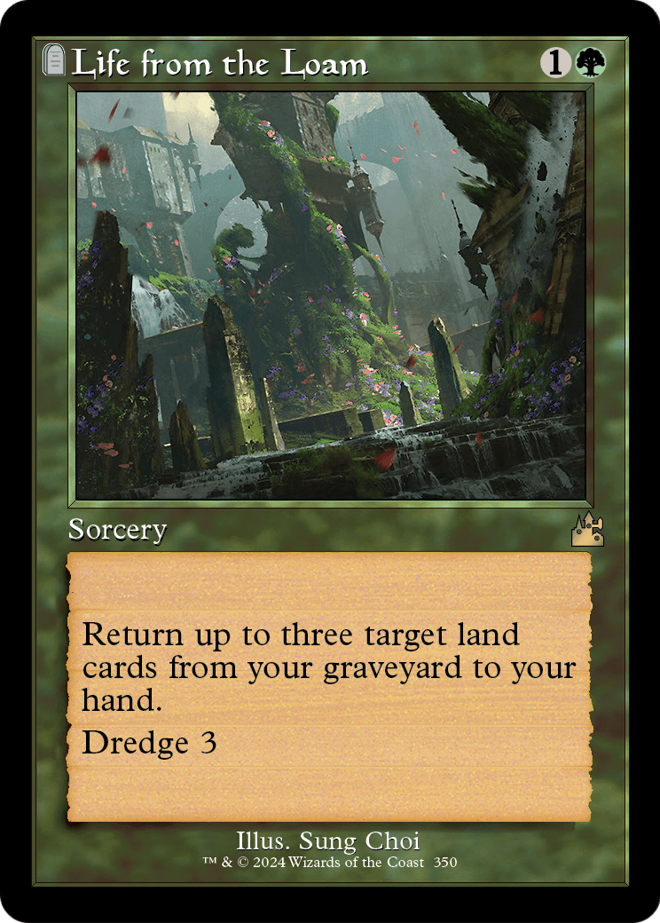 Life from the Loam (Retro Frame) (RVR-350) - Ravnica Remastered: (tombstone) Foil