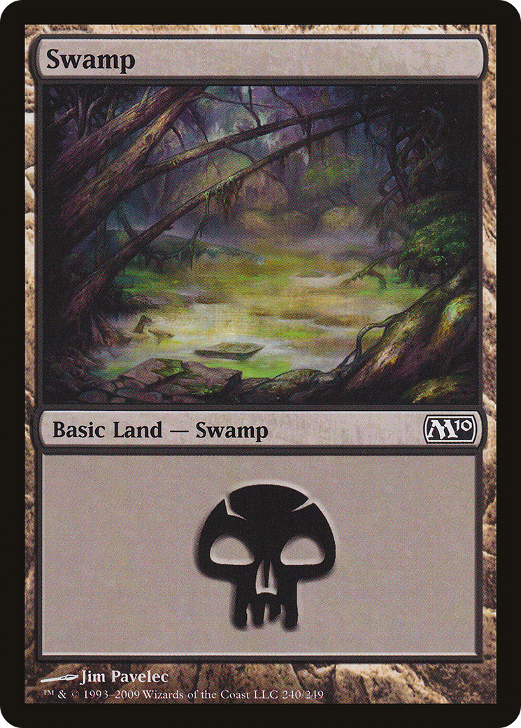 Swamp (240) (M10-240) - Magic 2010 Foil