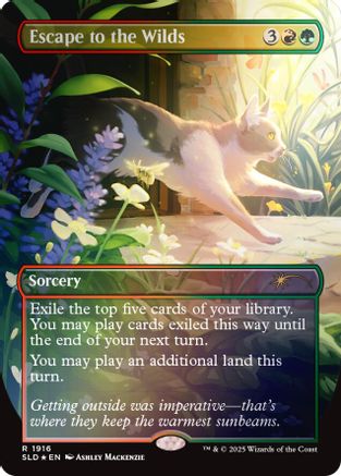 Escape to the Wilds (1916) (Rainbow Foil) (SLD-1916) - Secret Lair Drop Series Foil