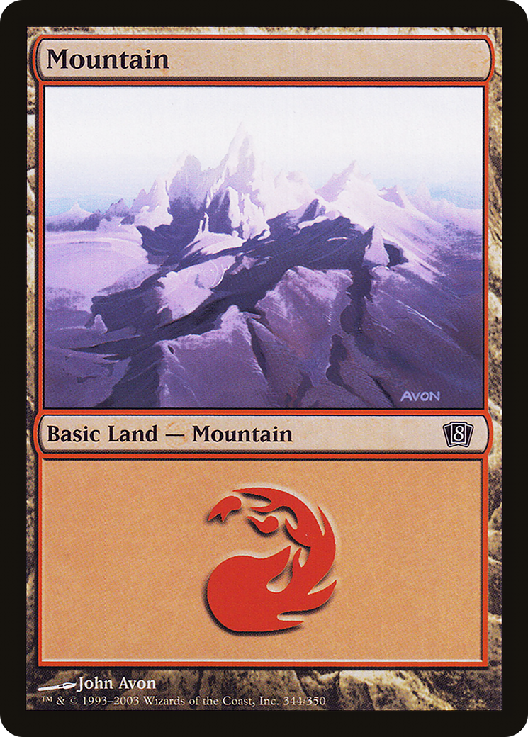 Mountain (344) (8ED-344) - 8th Edition