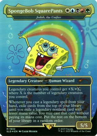 SpongeBob SquarePants - Jodah, the Unifier (Rainbow Foil) (SLD-1932) - Secret Lair Drop Series Foil