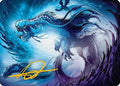 Roiling Dragonstorm Art Card (33/54) (Gold-Stamped Signature) (AATDM-033) - Art Series: Tarkir: Dragonstorm