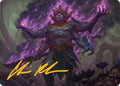 Rot-Curse Rakshasa Art Card (13/54) (Gold-Stamped Signature) (AATDM-013) - Art Series: Tarkir: Dragonstorm