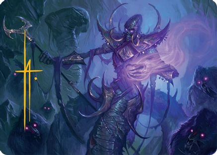 Sidisi, Regent of the Mire Art Card (14/54) (Gold-Stamped Signature) (AATDM-014) - Art Series: Tarkir: Dragonstorm