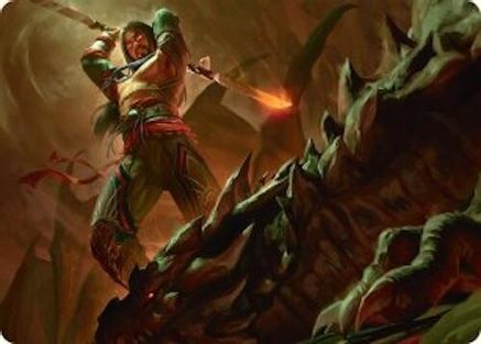 Sarkhan's Resolve Art Card (18/54) (AATDM-018) - Art Series: Tarkir: Dragonstorm