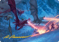 Dragonback Assault Art Card (22/54) (Gold-Stamped Signature) (AATDM-022) - Art Series: Tarkir: Dragonstorm