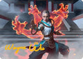 Flamehold Grappler Art Card (24/54) (Gold-Stamped Signature) (AATDM-024) - Art Series: Tarkir: Dragonstorm
