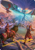 All-Out Assault Art Card (50/54) (Gold-Stamped Signature) (AATDM-050) - Art Series: Tarkir: Dragonstorm