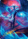 Ugin, Eye of the Storms Art Card (48/54) (Gold-Stamped Signature) (AATDM-048) - Art Series: Tarkir: Dragonstorm