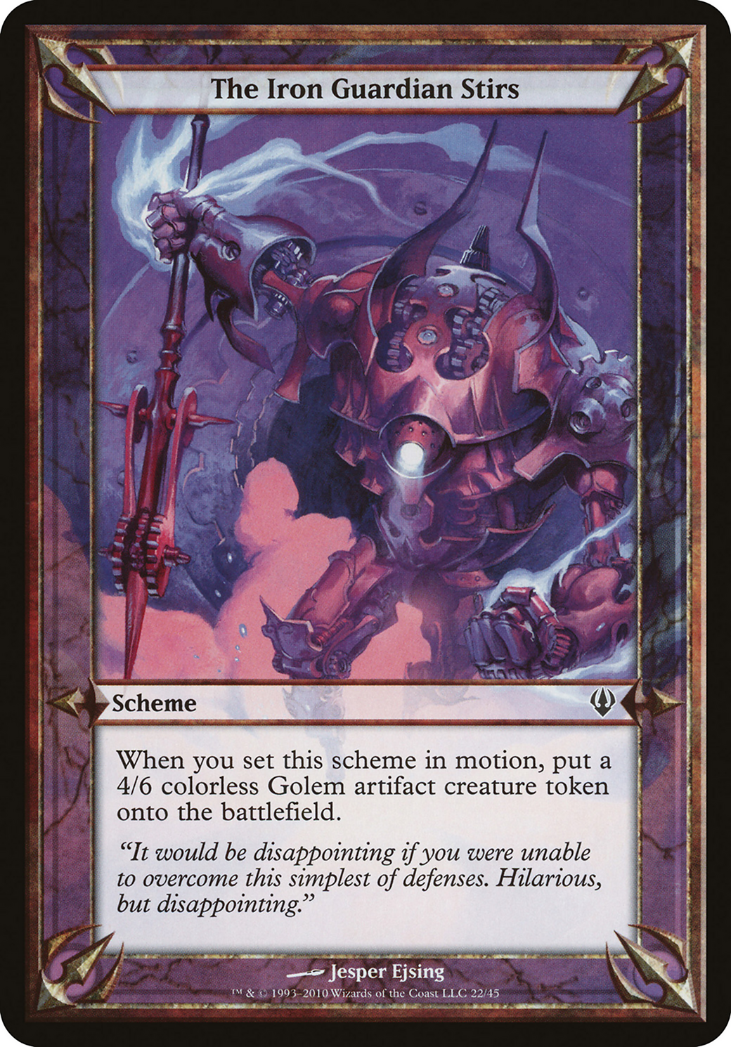 The Iron Guardian Stirs (Archenemy) (OVER-) - Archenemy Schemes