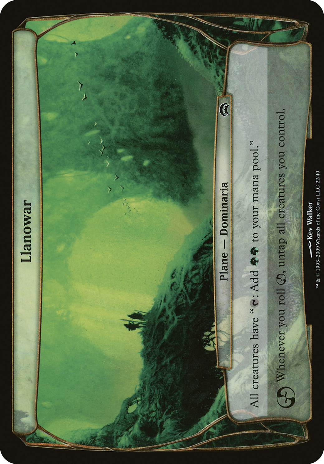 Llanowar (Planechase) (OVER-) - Planechase Planes