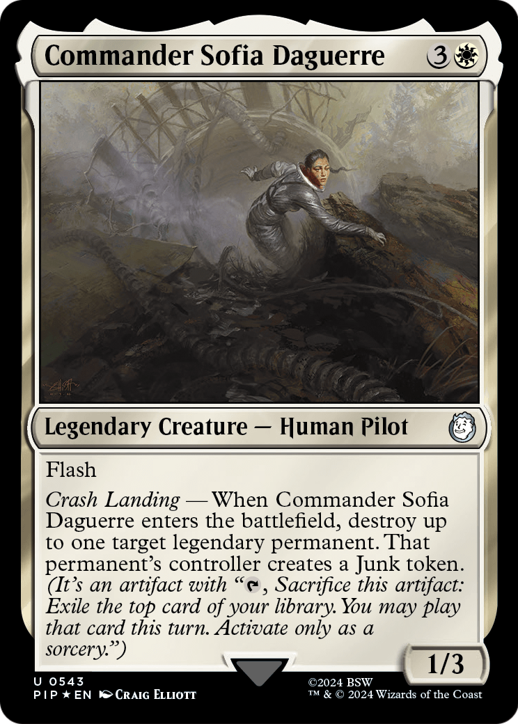 Commander Sofia Daguerre (Surge Foil) (PIP-543) - Fallout Foil