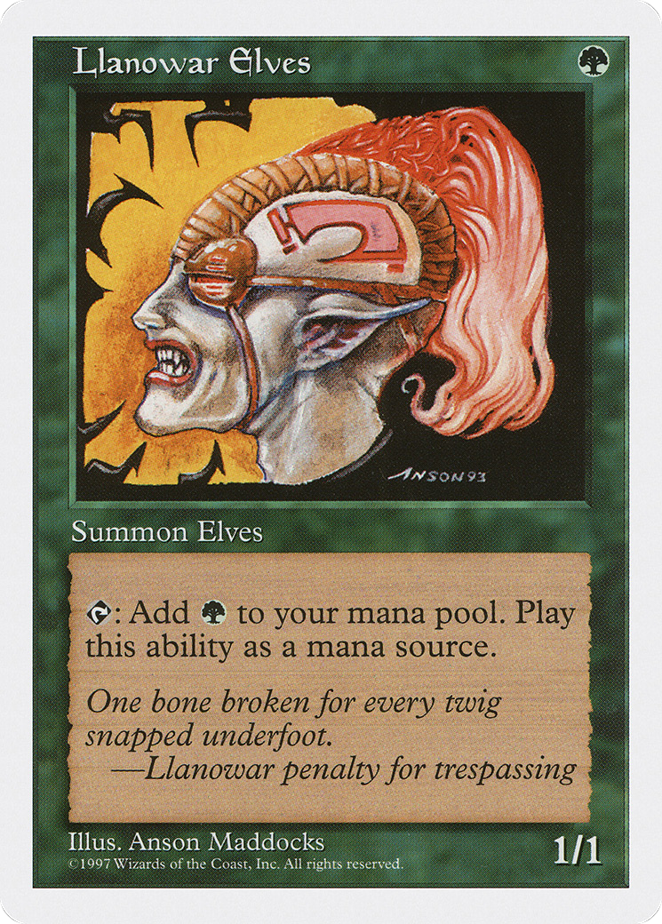 Llanowar Elves (5ED-) - Fifth Edition