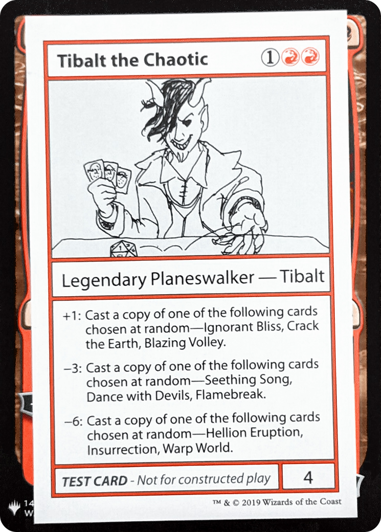 Tibalt the Chaotic (CMB1-) - Mystery Booster Playtest Cards 2019