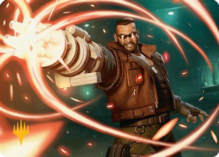 Barret Wallace Art Card (Gold-Stamped Planeswalker Symbol) (AAFIN-008) - Art Series: FINAL FANTASY