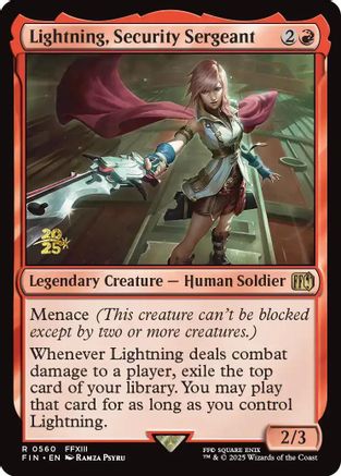Lightning, Security Sergeant (PRE-560) - Prerelease Cards Foil