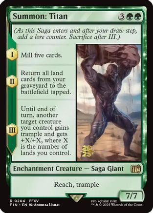 Summon: Titan (PRE-204) - Prerelease Cards Foil